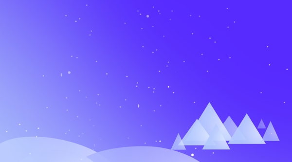 蓝色小雪节气风景背景素材