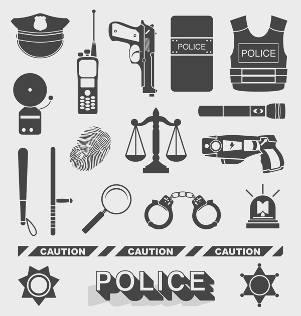 警察警務(wù)圖標(biāo)圖片