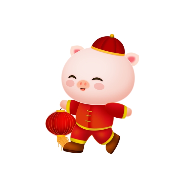 喜慶2019豬年元素設計