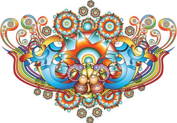 時尚花紋圖片