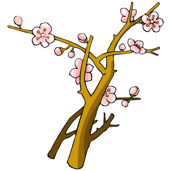 花卉古典插畫