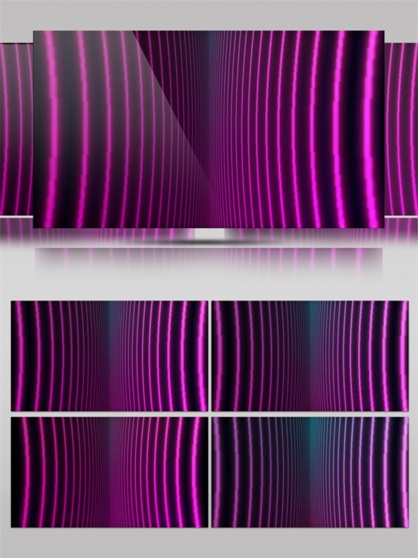 紫色弯曲光束动态视频素材