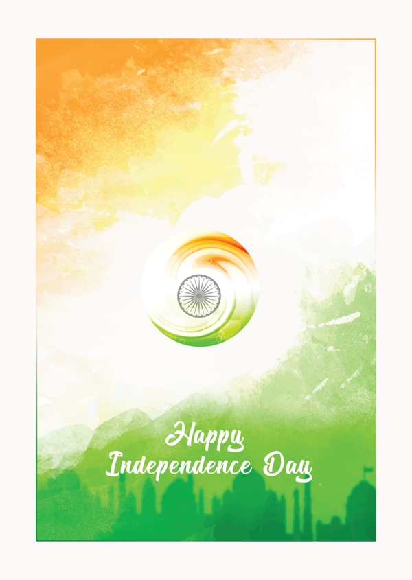 印度独立日海报