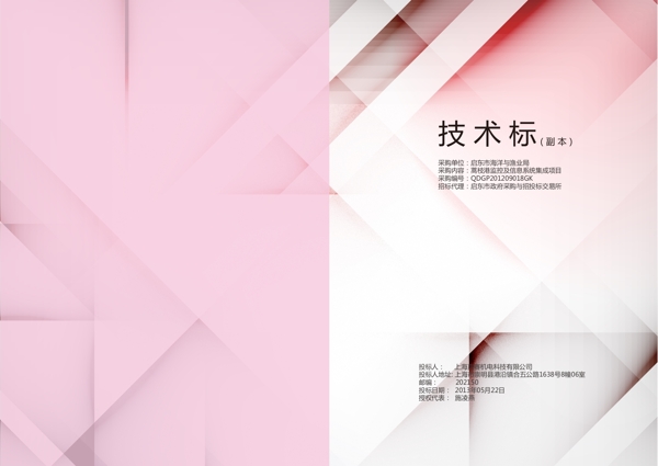 標(biāo)書封面