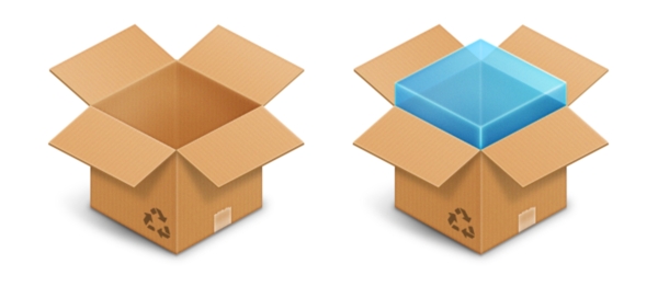 Dropbox圖標psd