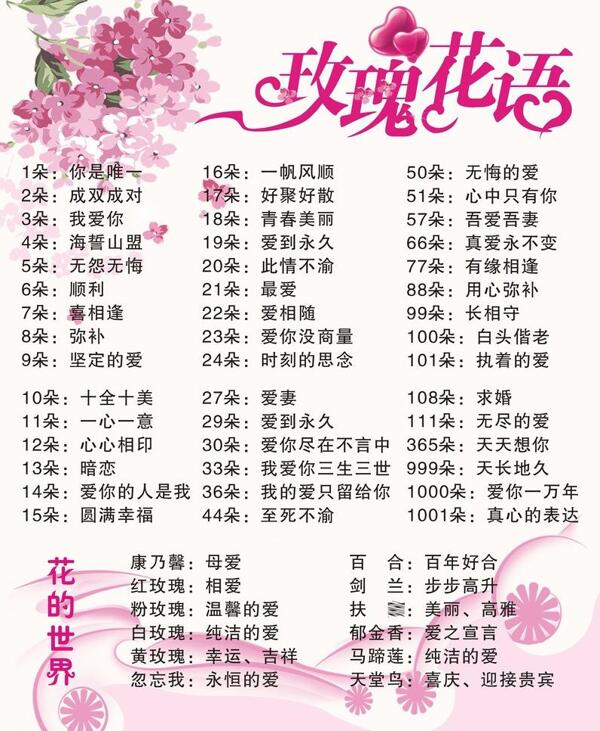 玫瑰花語圖片