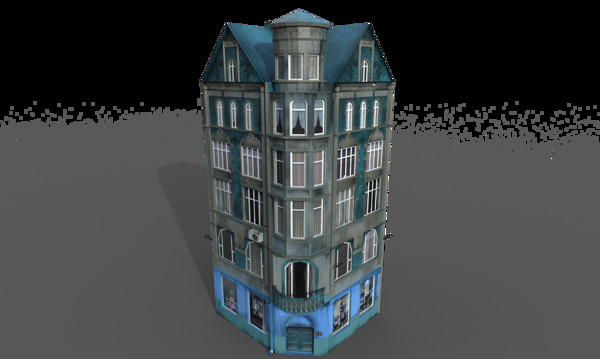 简约楼房建筑模型贴图