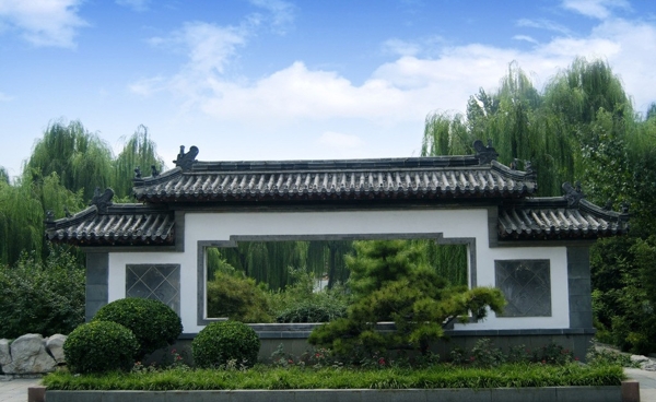 中式建筑園林圖片