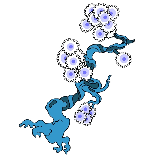 樹木古典插畫