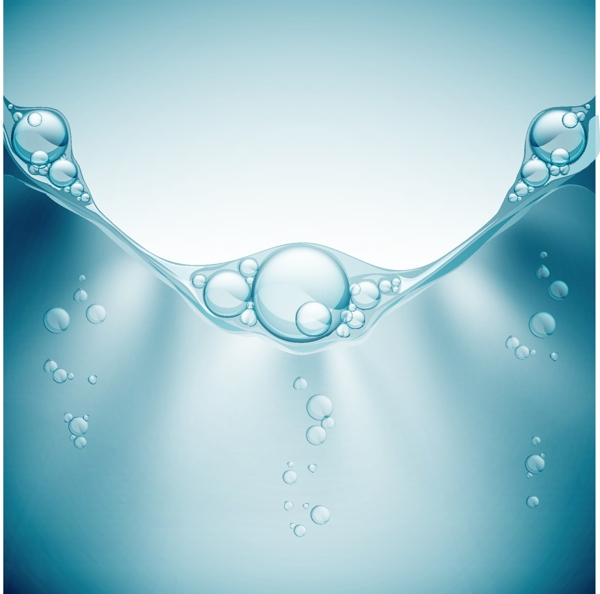 水背景水分子
