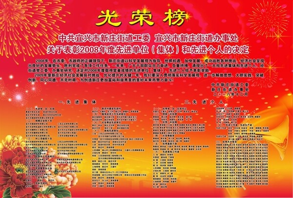 光榮榜圖片
