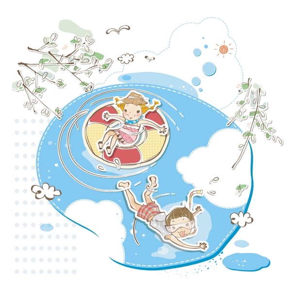 最新韓國矢量卡通素材741
