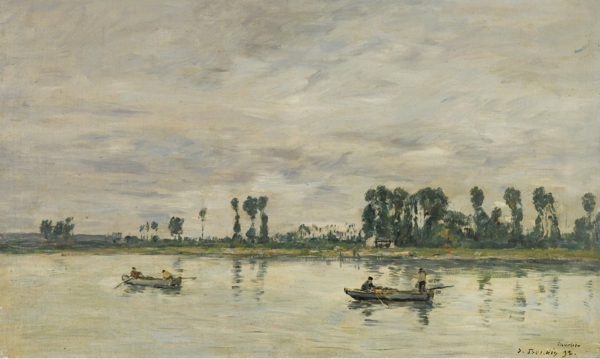 EugeneBoudinCaudebecenCauxtheBanksoftheSeine1892.jpeg畫家風(fēng)景畫靜物油畫建筑油畫裝飾畫