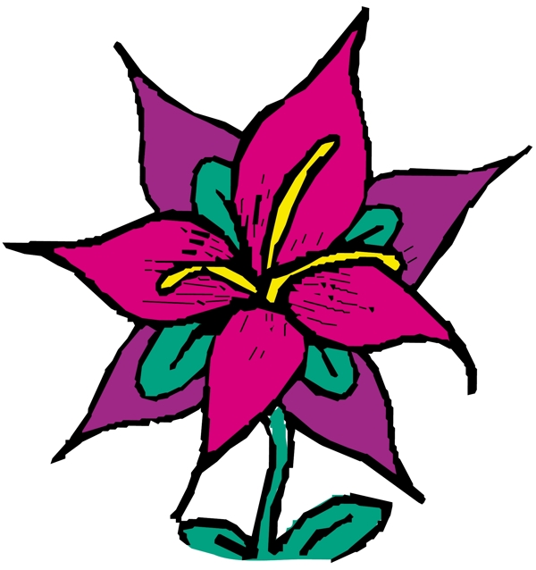花朵花草鮮花矢量EPS格式0213