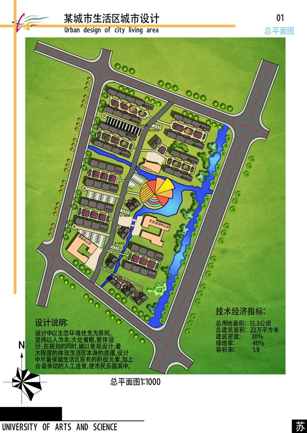 城市設(shè)計(jì)總共面圖