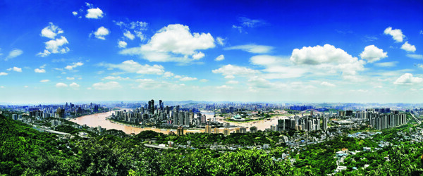 现代城市背景素材图片