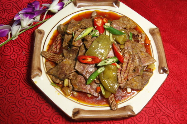 腰肝同炒圖片