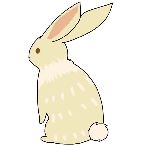 立体复活节兔子插图