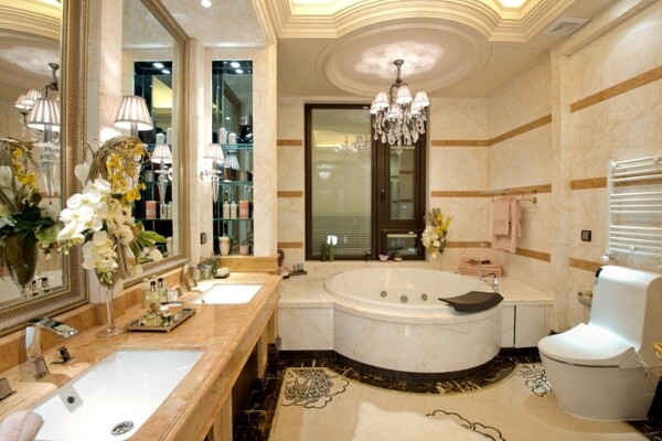 别墅室内浴室现代装修