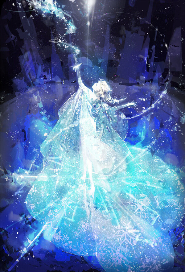 位圖插畫熱門動(dòng)畫冰雪奇緣人物插畫免費(fèi)素材
