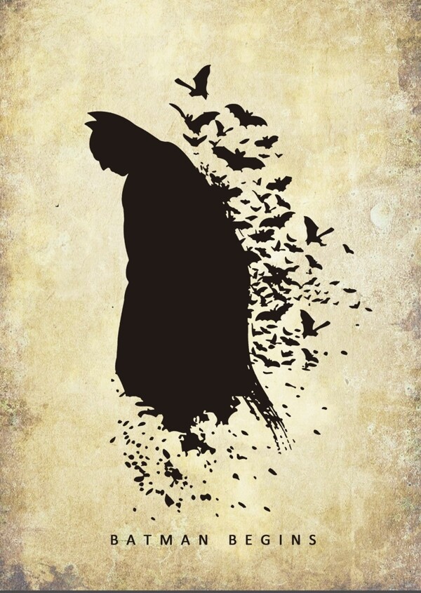 蝙蝠侠电影海报设计PSD