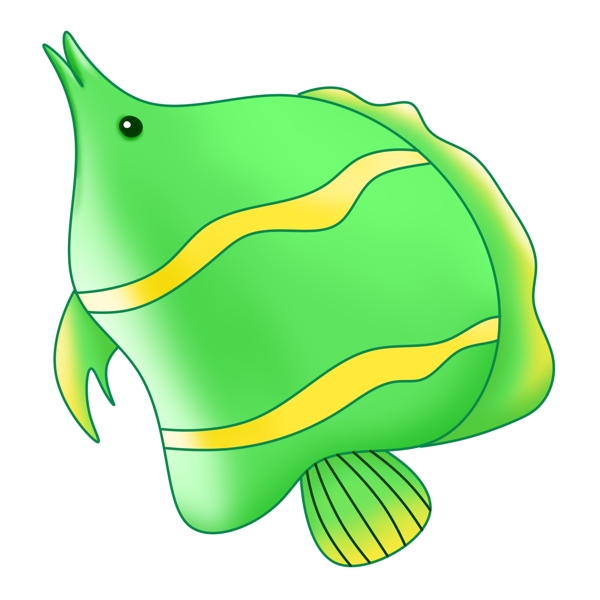綠色魚類生物