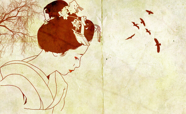 位圖插畫時尚插畫人物插畫插畫師免費(fèi)素材