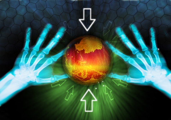 X光手水晶球数码游戏背景设计psd素材