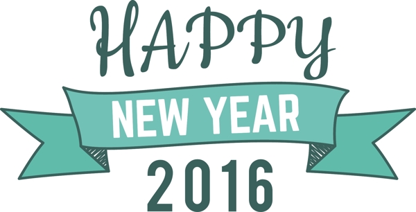 2016新年快樂(lè)折線矢量圖標(biāo)文件