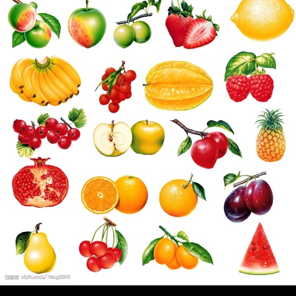 手繪水果素材图片
