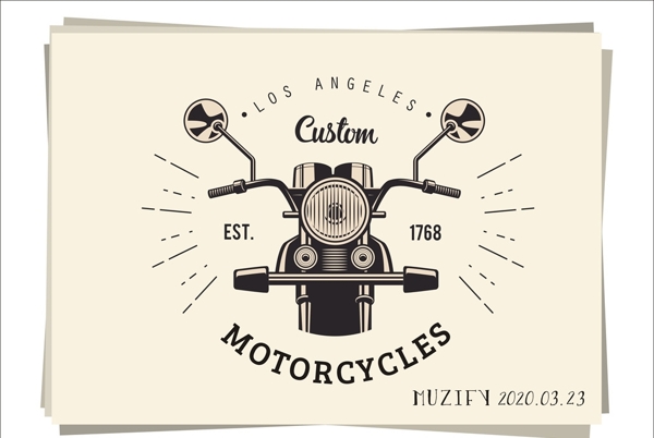 复古摩托车logo