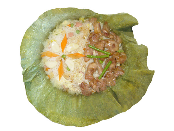 兔子荷葉飯圖片