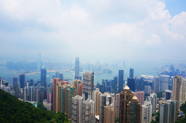 太平山顶俯瞰香港图片