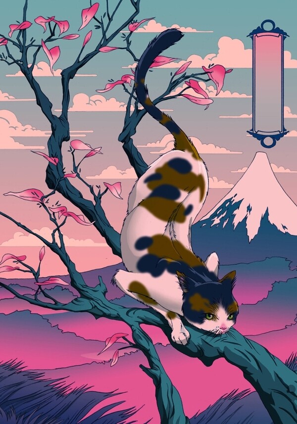 日本唯美插畫圖片