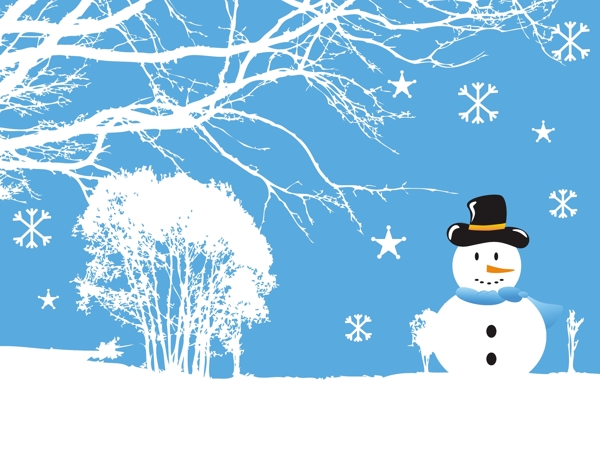 snowflaks圣誕背景