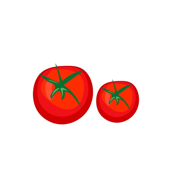 水果蔬菜西红柿矢量元素