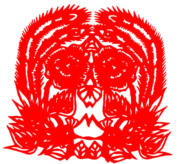 窗花剪紙民間美術(shù)0014