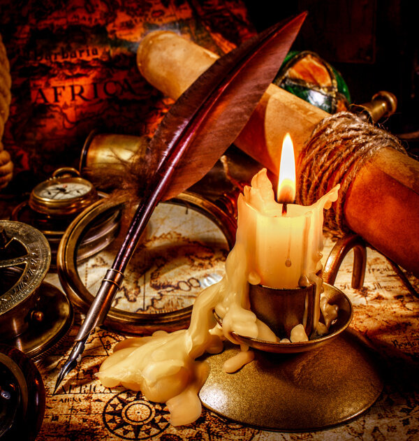 蜡烛与航海工具