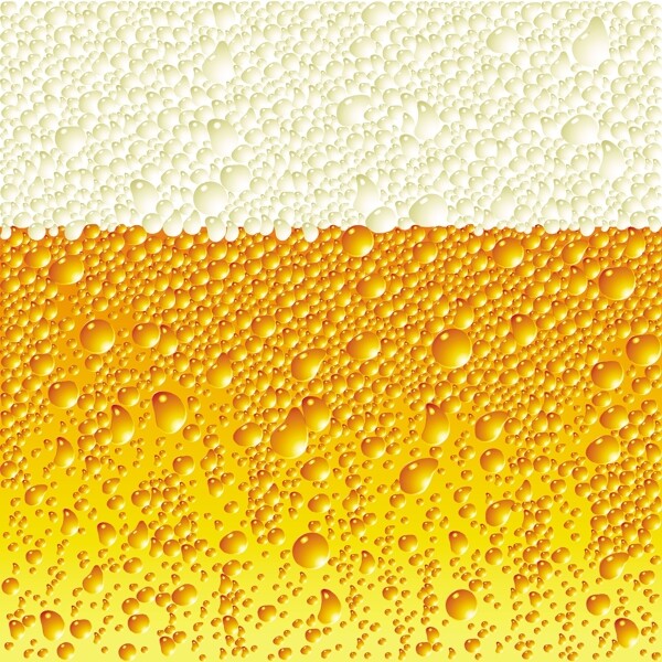 啤酒泡沫的创造性的矢量图
