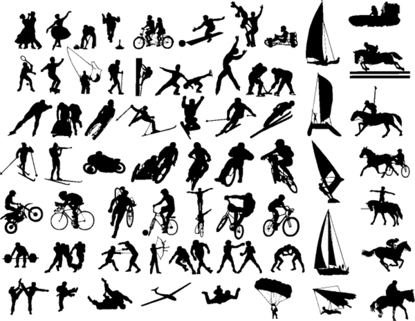 體育運(yùn)動(dòng)人物矢量圖