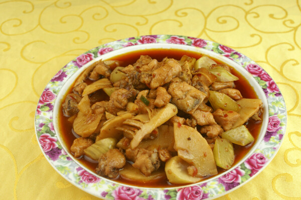 雙筍燒雞