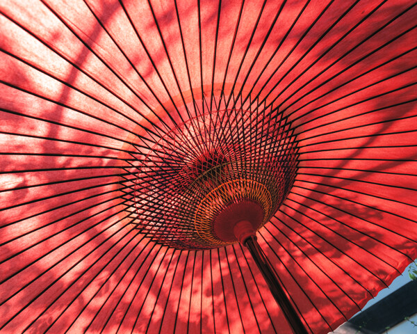 日式紅傘圖片