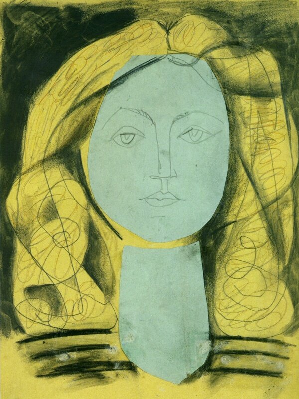 1946PortraitdeFran鍣奿se3西班牙画家巴勃罗毕加索抽象油画人物人体油画装饰画
