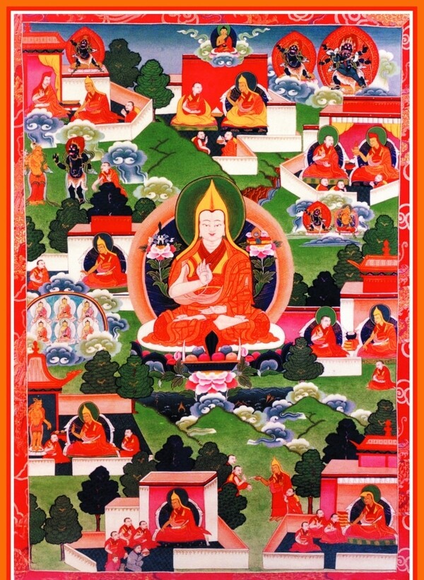 日喀则唐卡佛教佛法佛经佛龛唐卡全大藏族文化09图片