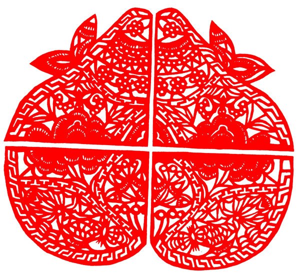 窗花剪紙民間美術(shù)0013