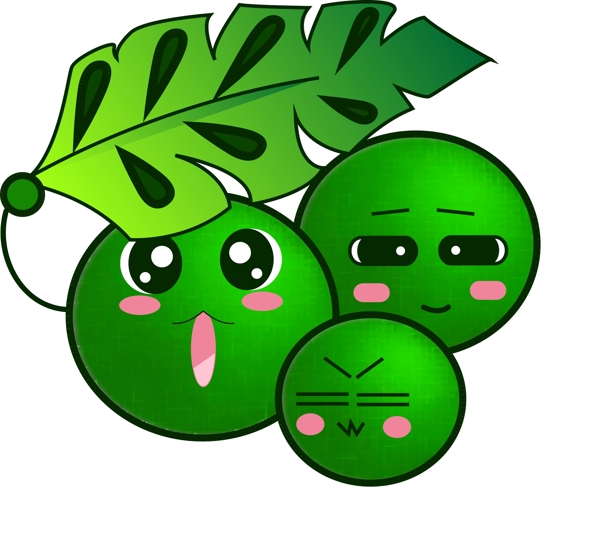 清明节卡通元素青团