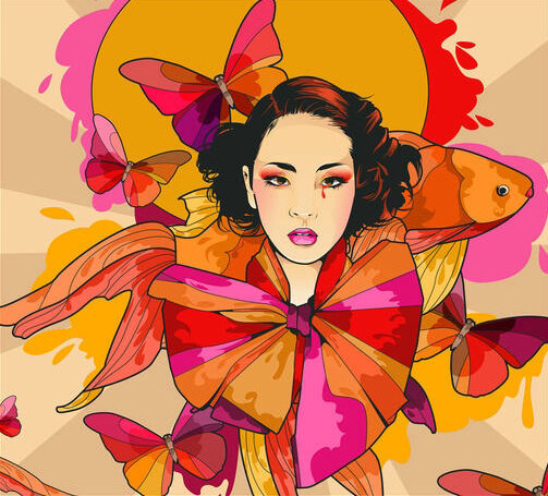 位圖插畫時(shí)尚插畫人物插畫插畫師免費(fèi)素材