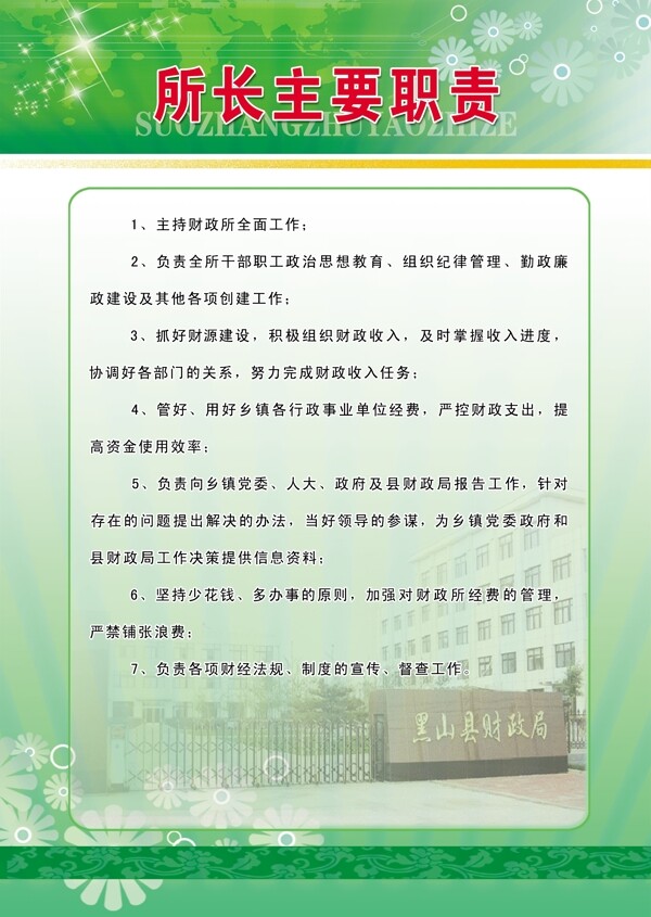 職責(zé)展板圖片
