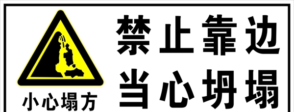 禁止靠邊當(dāng)心坍塌