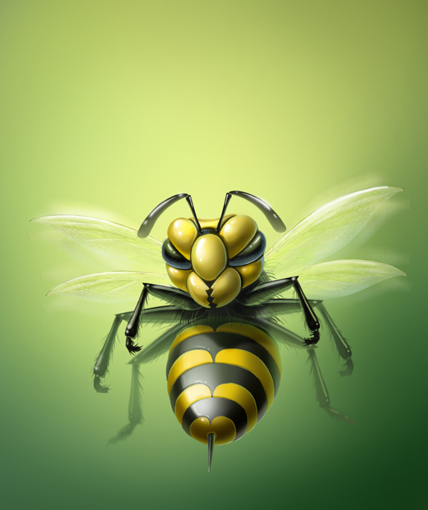 立体蜜蜂图片
